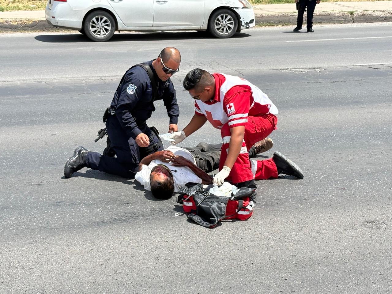 Grave atropello en Valle Dorado deja a un hombre con fractura y múltiples lesiones