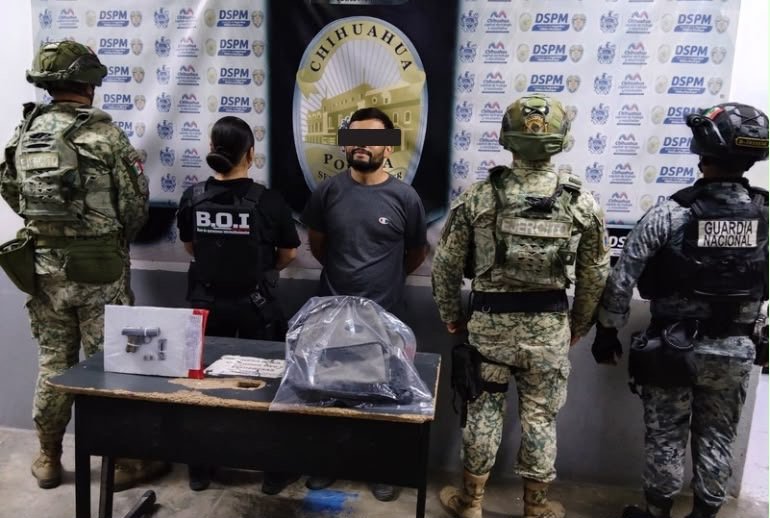 Detuvo célula B.O.I a hombre por portación ilegal de arma de fuego