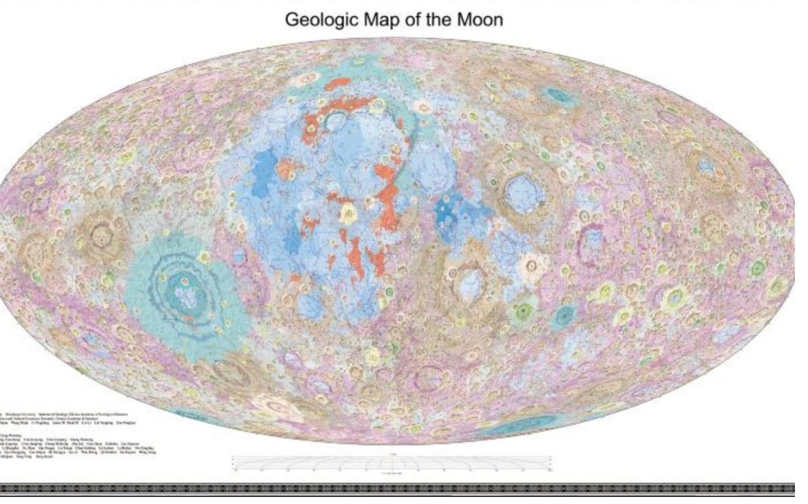 Mapa geológico chino sobre la Luna explora la evolución del sistema solar