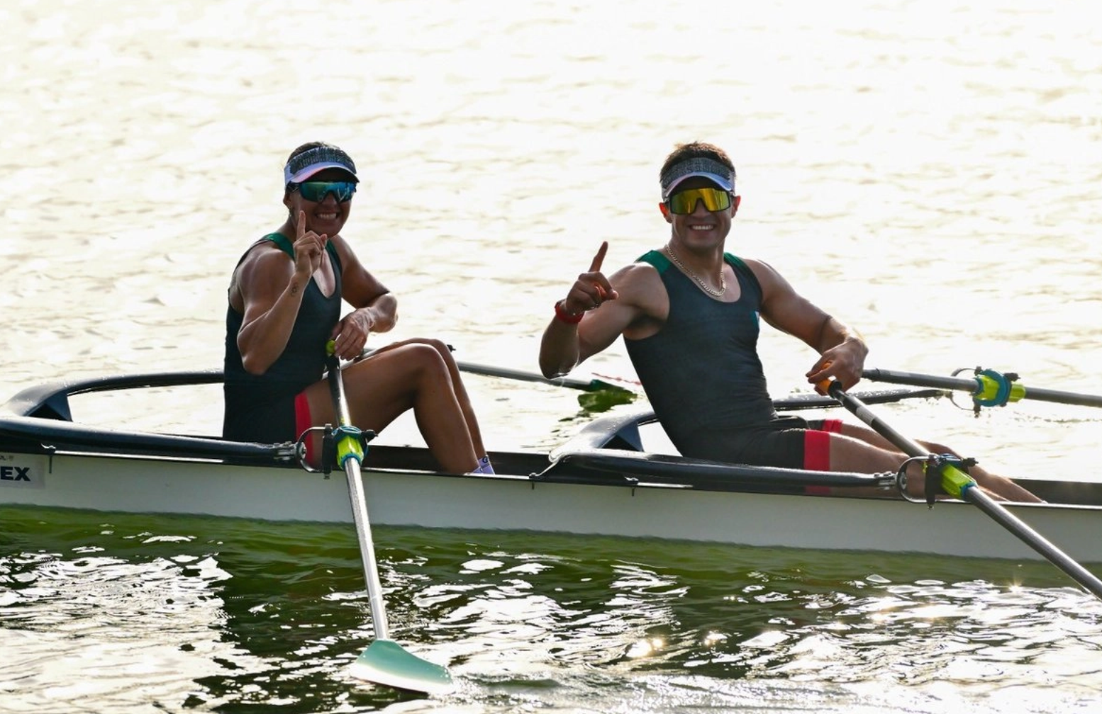 Kenia Lechuga y Alexis López avanzan a semifinales en Mundial de Remo