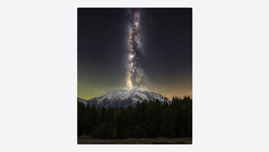 Captan impresionante imagen de la Vía Láctea desde el Parque Nacional Yellowstone