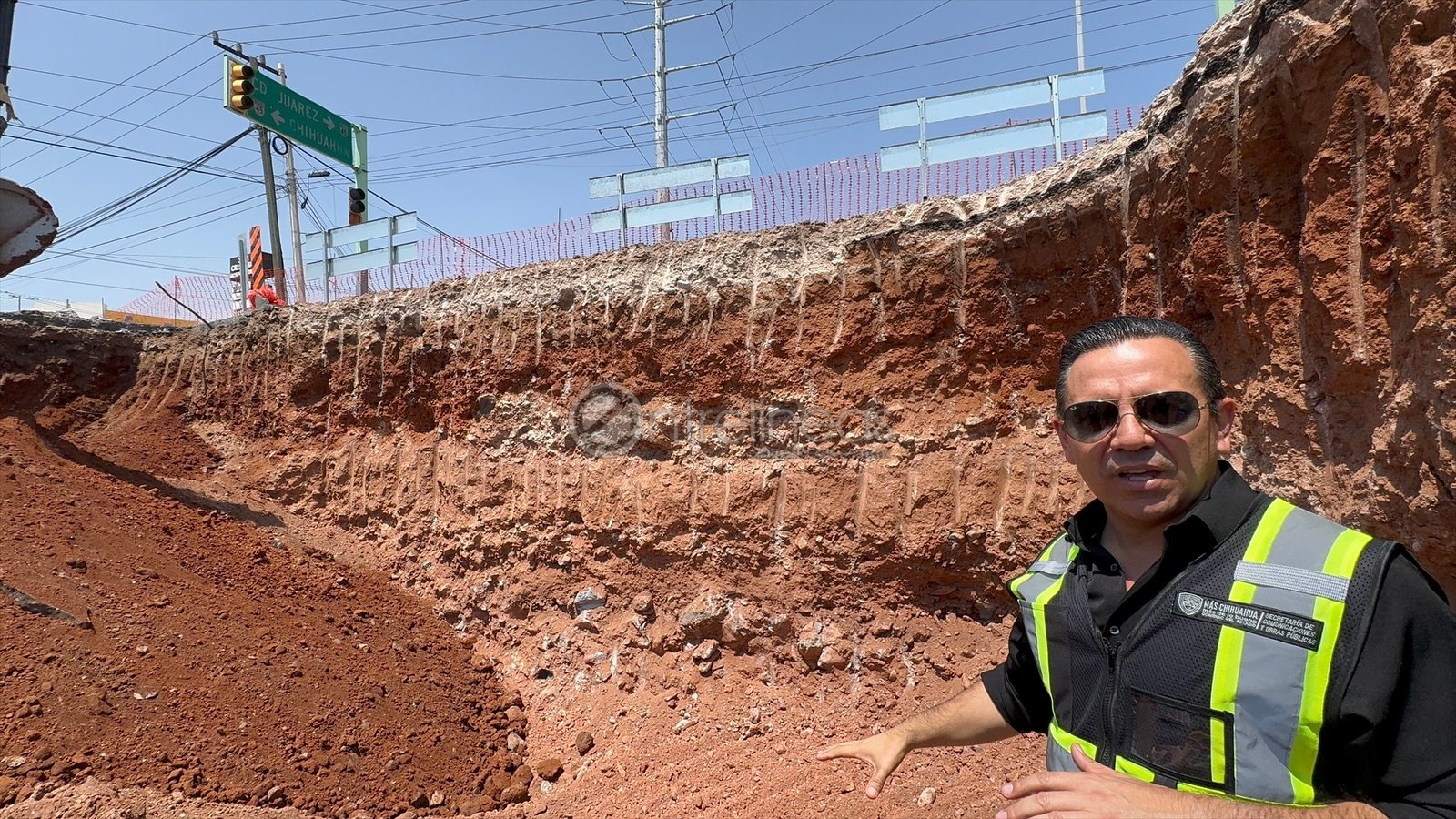 Así luce excavación del Paso Inferior en Tecnológico y Los Arcos