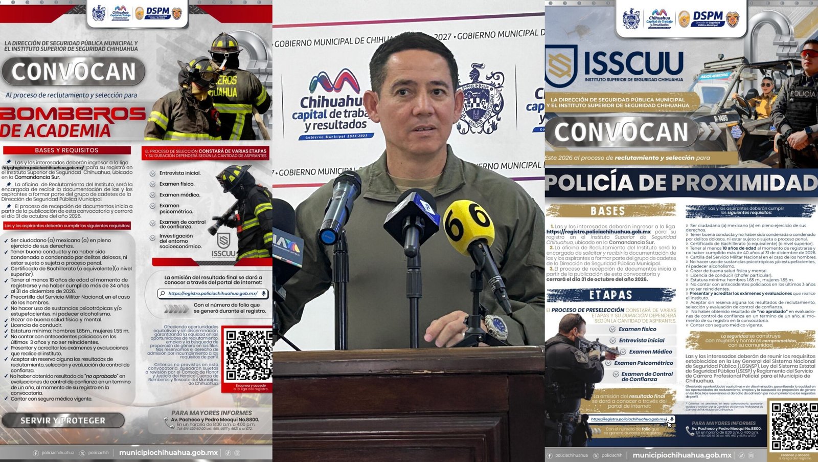 Abre DSPM últimas convocatorias para formar policías y bomberos de esta administración