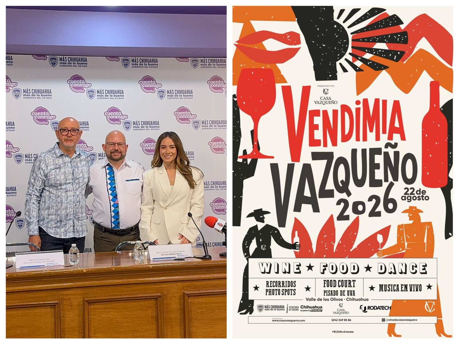 Invitan a “Vendimia Vazqueño”, viñedo parralense que destacó en México Selection