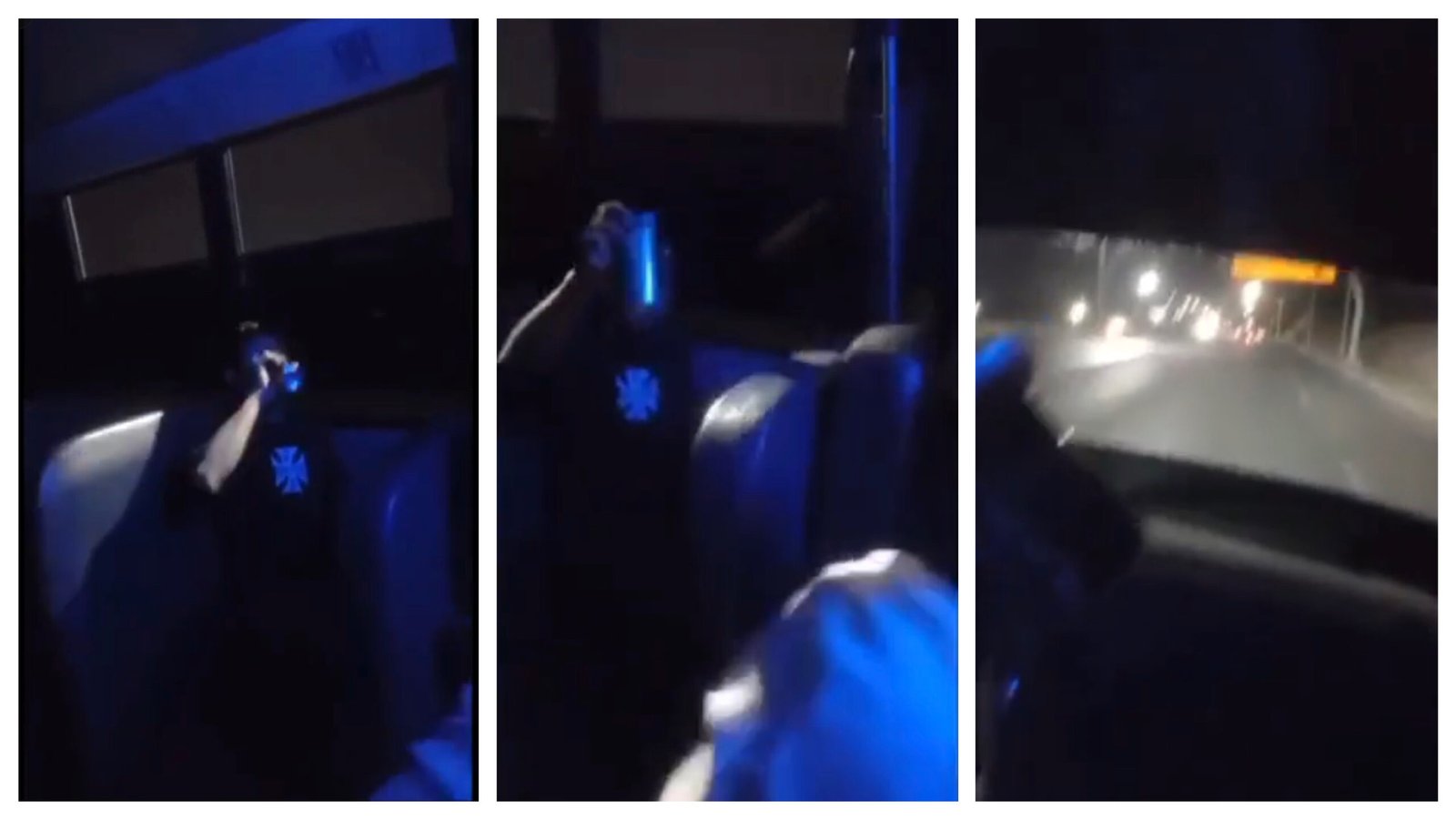 Reportan conducción indebida en camión de transporte de personal