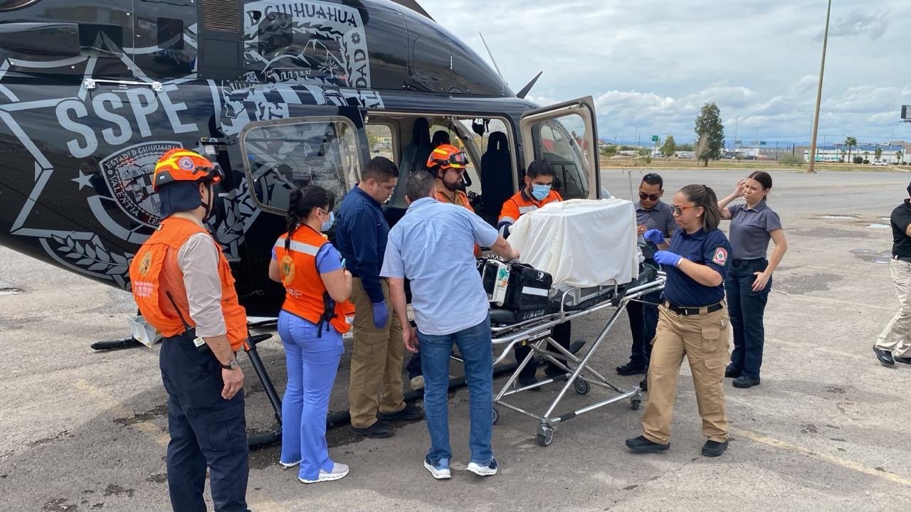 Realiza SSPE traslado aeromédico de recién nacido de Ciudad Juárez a Chihuahua