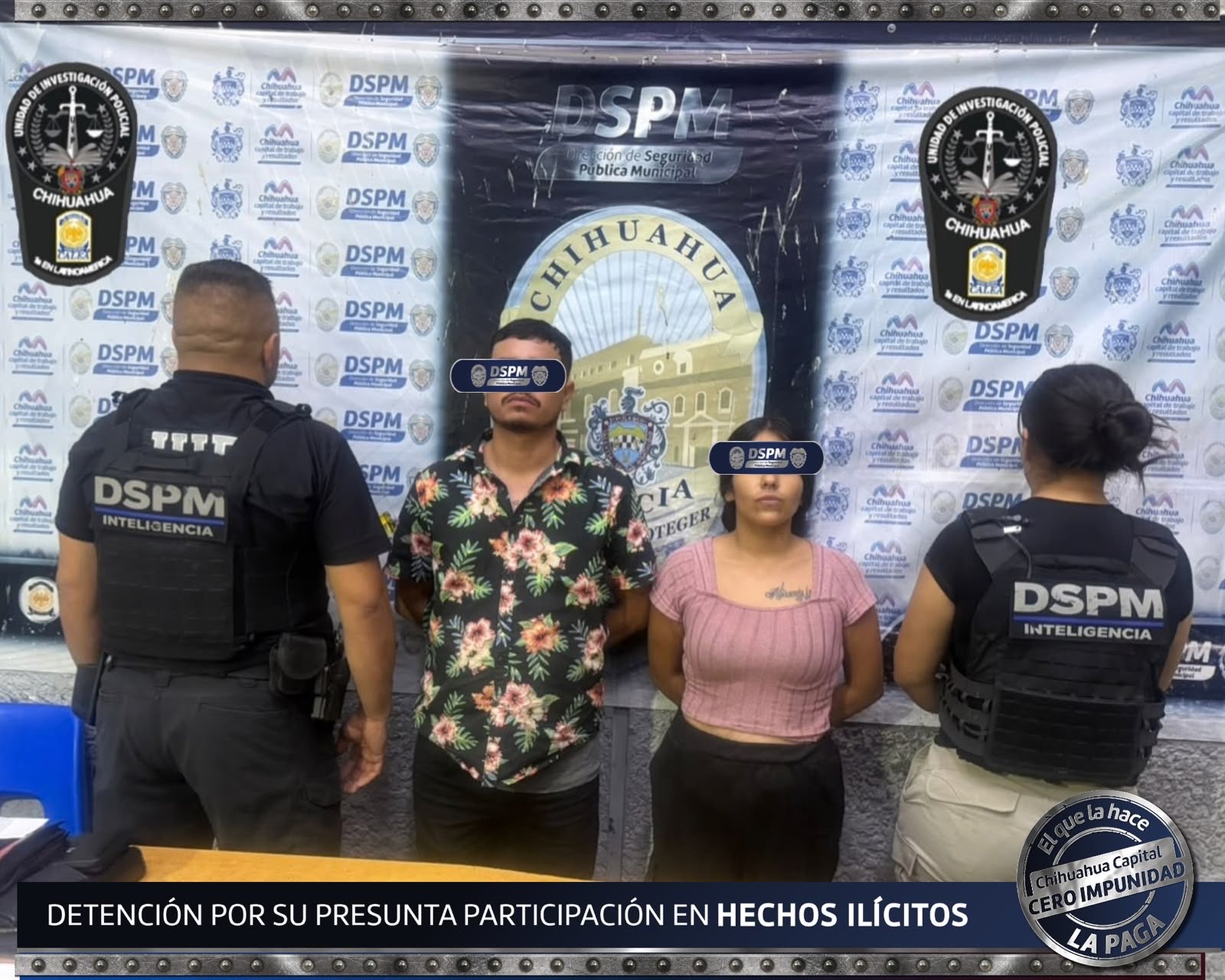 Detuvo Policía Municipal a dos personas tras seguimiento con cámaras PECUU en Villas del Rey