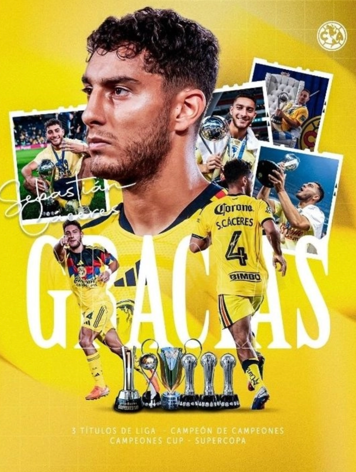 Sebastián Cáceres deja el América y firma con el Celta de Vigo tras semanas de incertidumbre