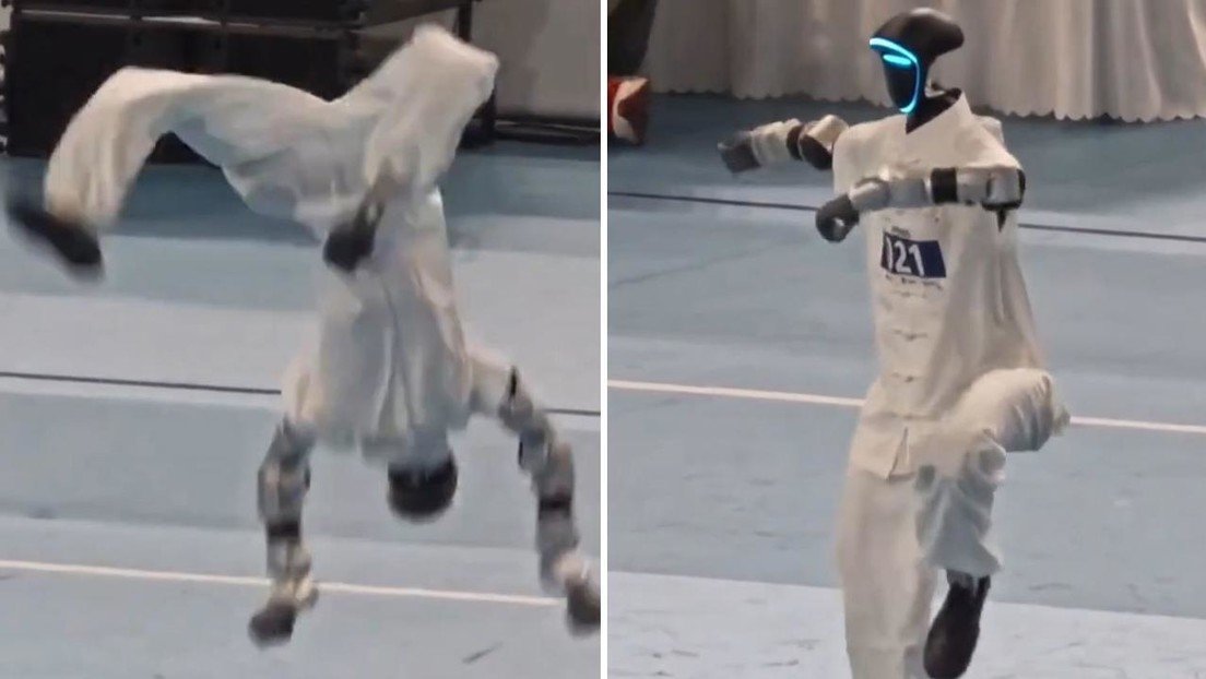 Robot humanoide demuestra sus impresionantes habilidades en artes marciales