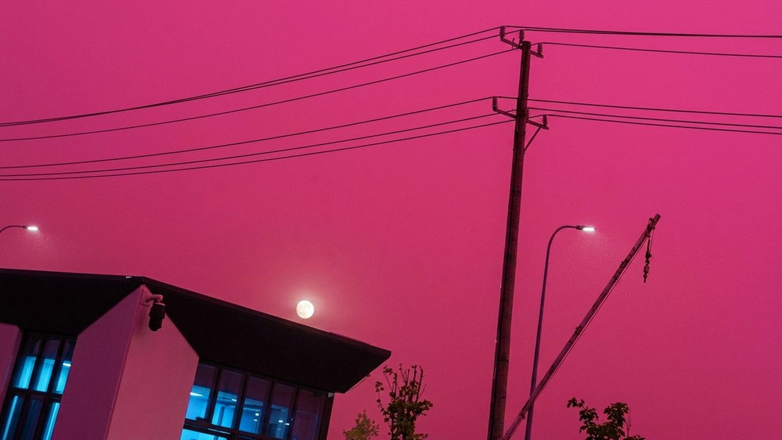 Cielo rojo: ciudad china amanece así y desata asombro entre sus habitantes