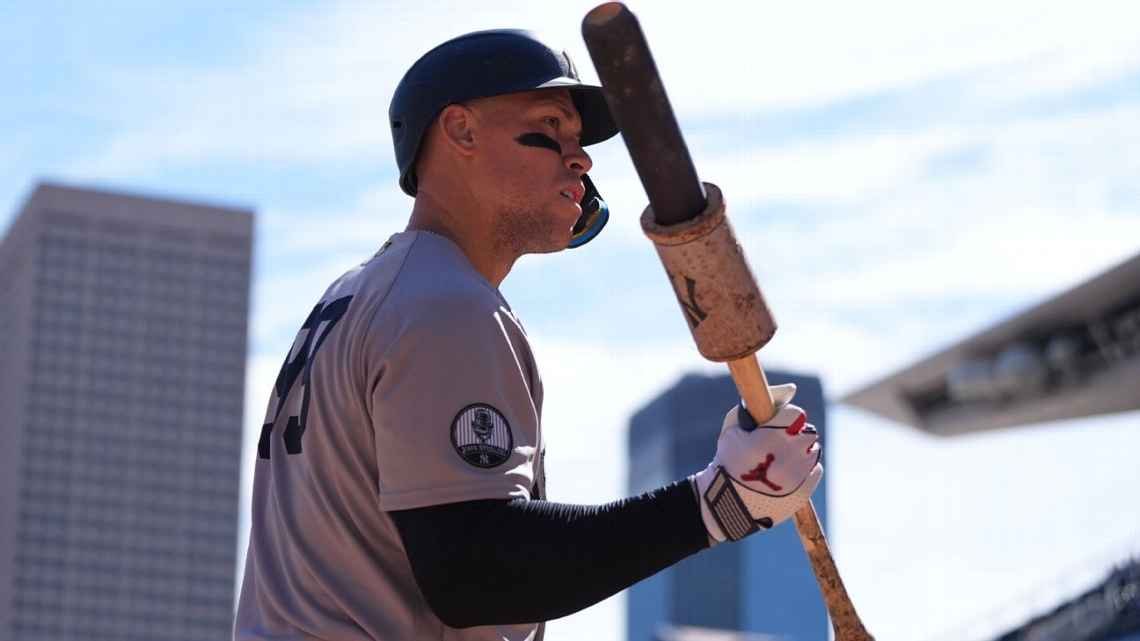 Aaron Judge recibe inyección en pantorrilla derecha y es duda para los playoffs con New York Yankees