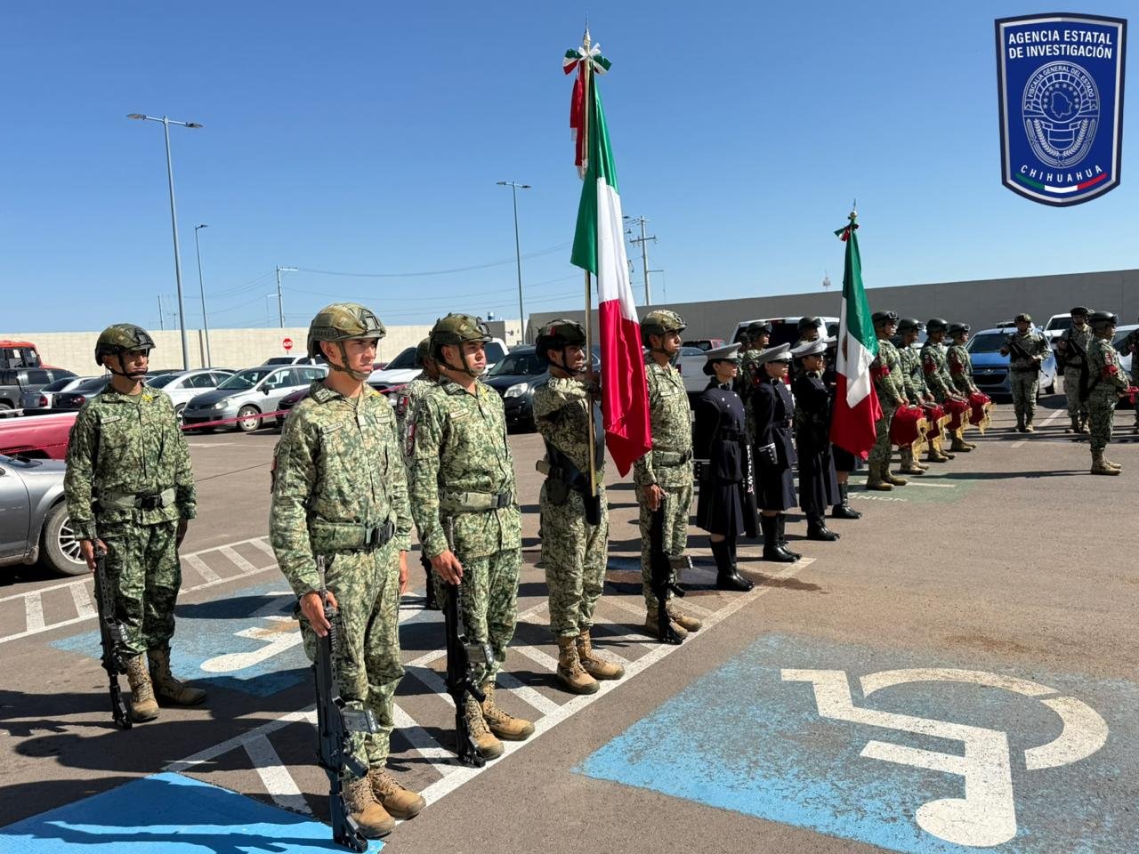 Realiza FGE Noroeste reforestación a sus instalaciones y honores a la bandera