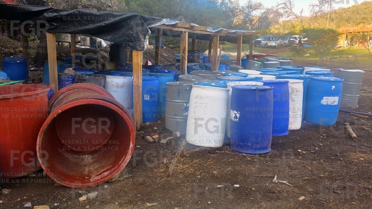 Aseguran más de 9 toneladas de químicos en posible centro de procesamiento clandestino
