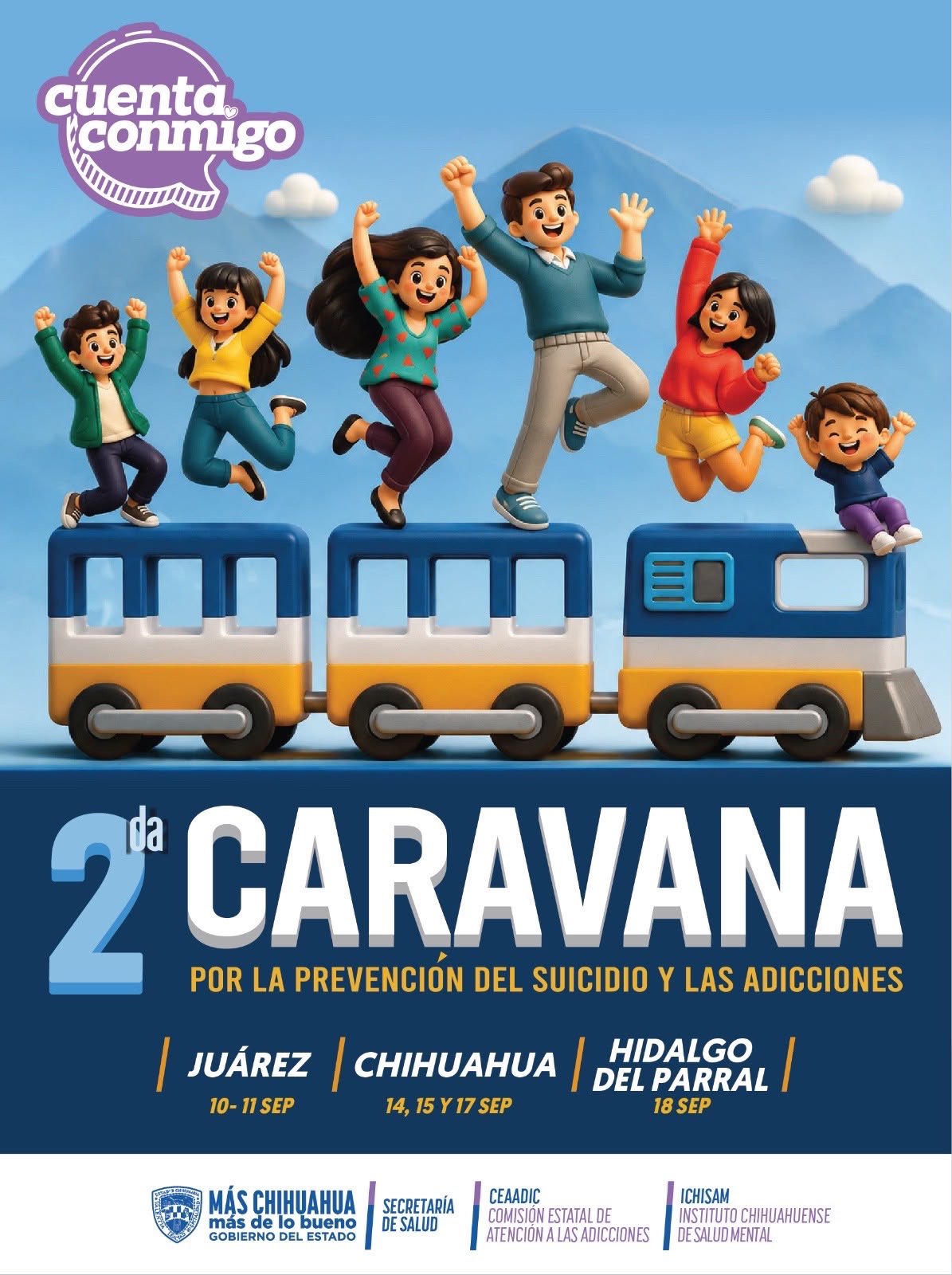 Presenta Secretaría de Salud la “Caravana por la Prevención del Suicidio y las Adicciones”