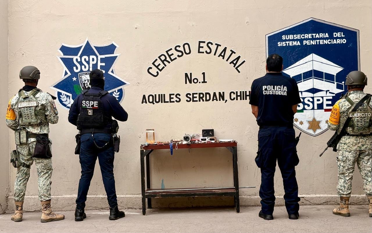 Revisión en Cereso de Aquiles, aseguran 35 armas hechizas y 1 teléfono