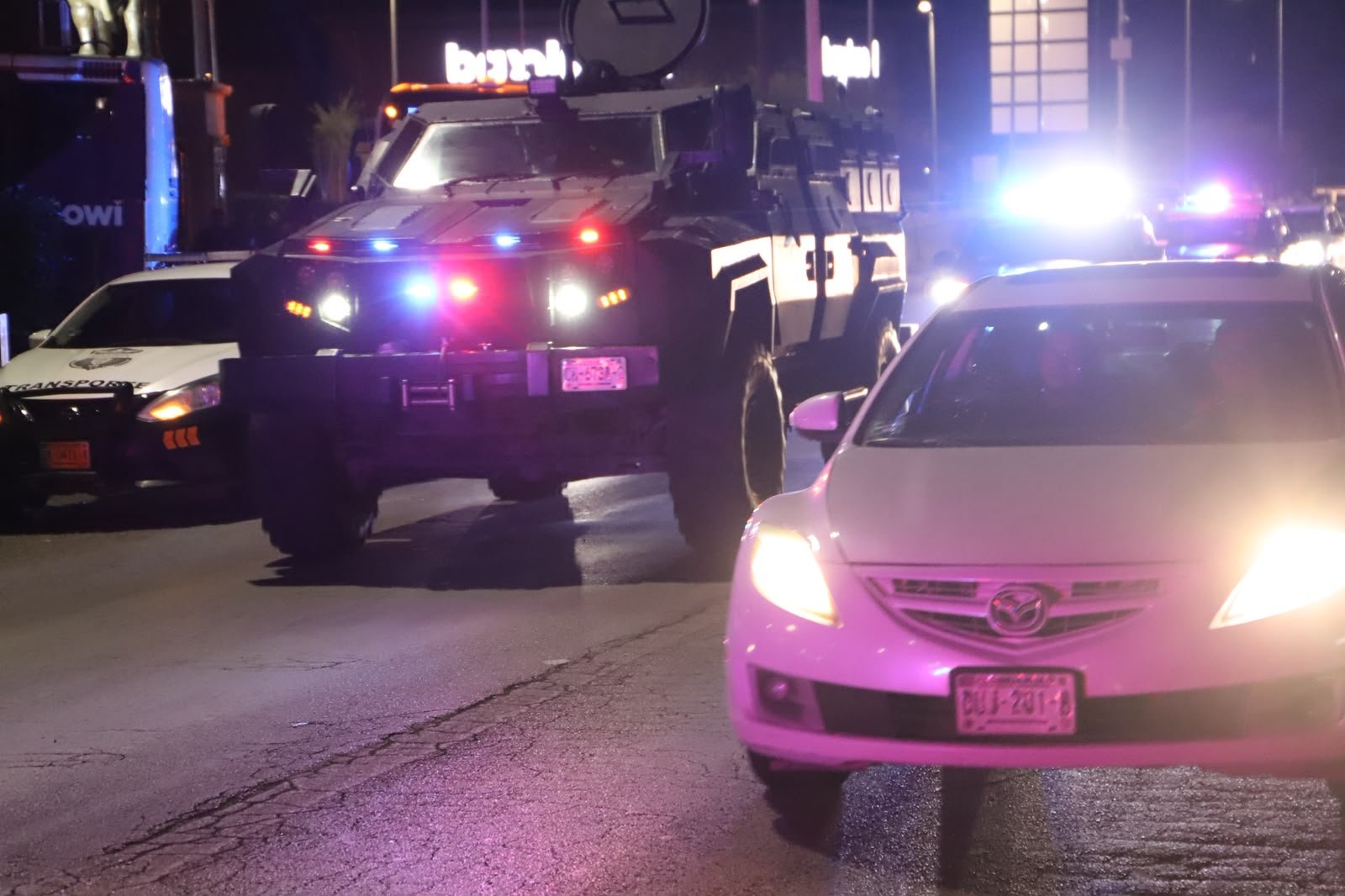 Refuerza DSPM vigilancia en la capital con recorridos en convoy y apoyo de la Mamba