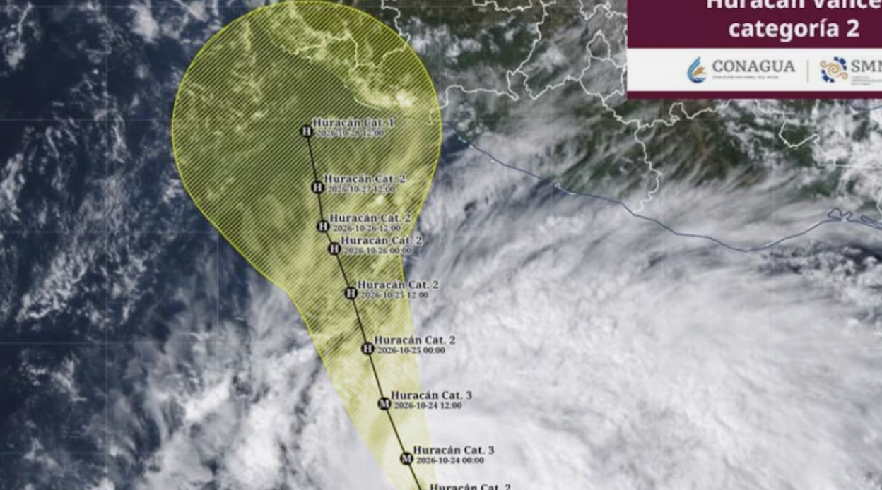 Huracán Vance se intensifica a categoría 2: cierran puertos en Guerrero