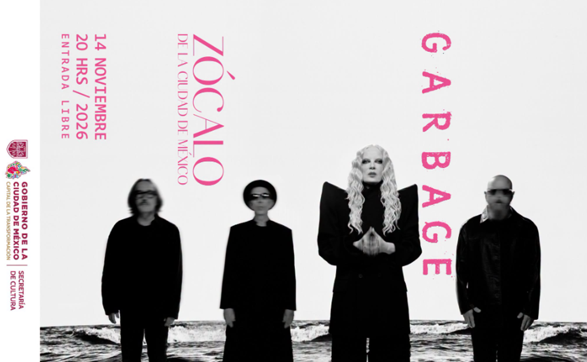 “Todos son bienvenidos”: Garbage anuncia concierto en el Zócalo