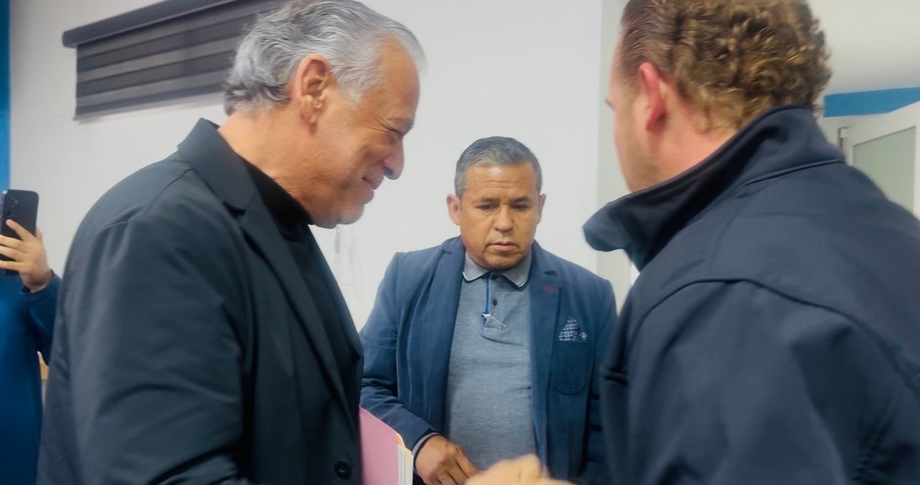 Abordan Juan Blanco y Luis Villegas a Taboada en el Comité Directivo Estatal del PAN