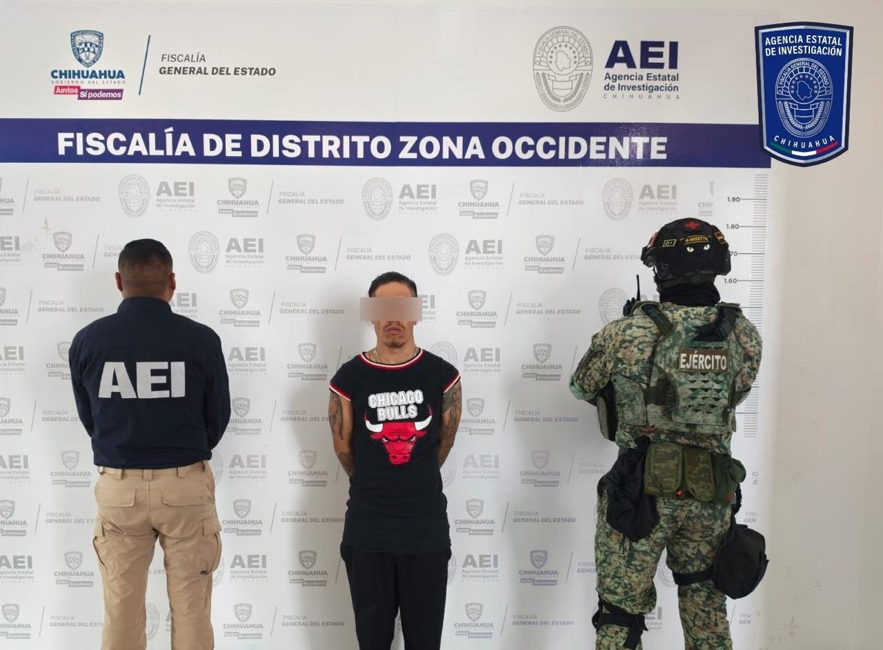 Detiene AEI y Sedena en flagrancia a hombre con cristal y mariguana