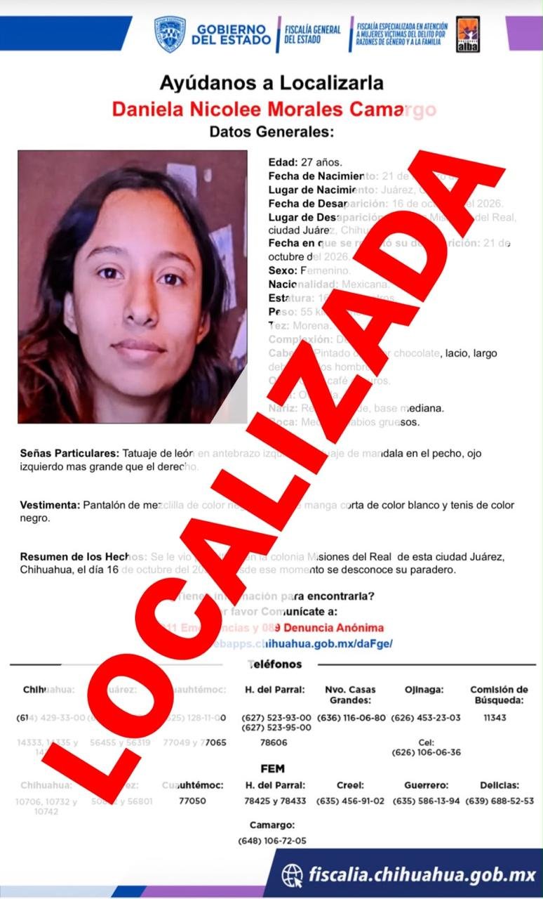 Localizan sanas y salvas a tres personas reportadas como ausentes