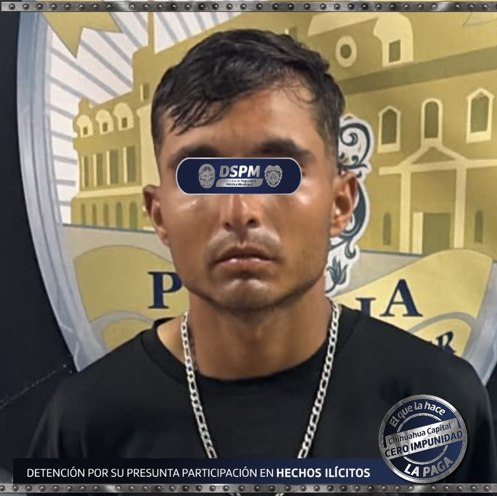 Detuvo Policía Municipal a probable responsable de robo a casa habitación en Granjas Cerro Grande