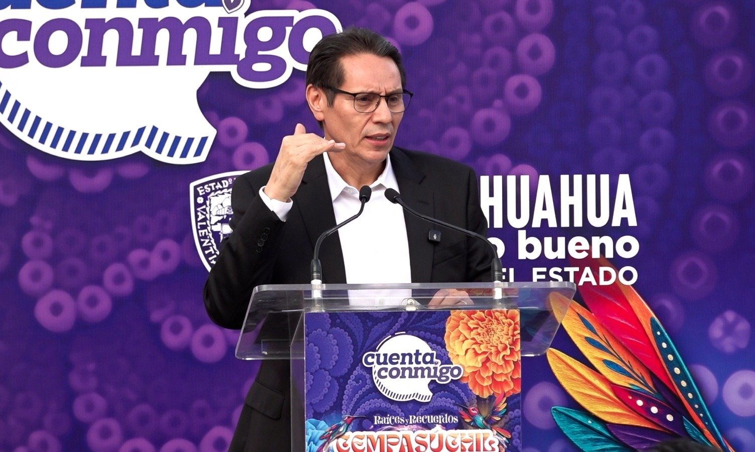 Inaugura Gobierno del Estado el Festival “Raíces y Recuerdos: Cempasúchil, un viaje al pasado”, en la Plaza del Ángel
