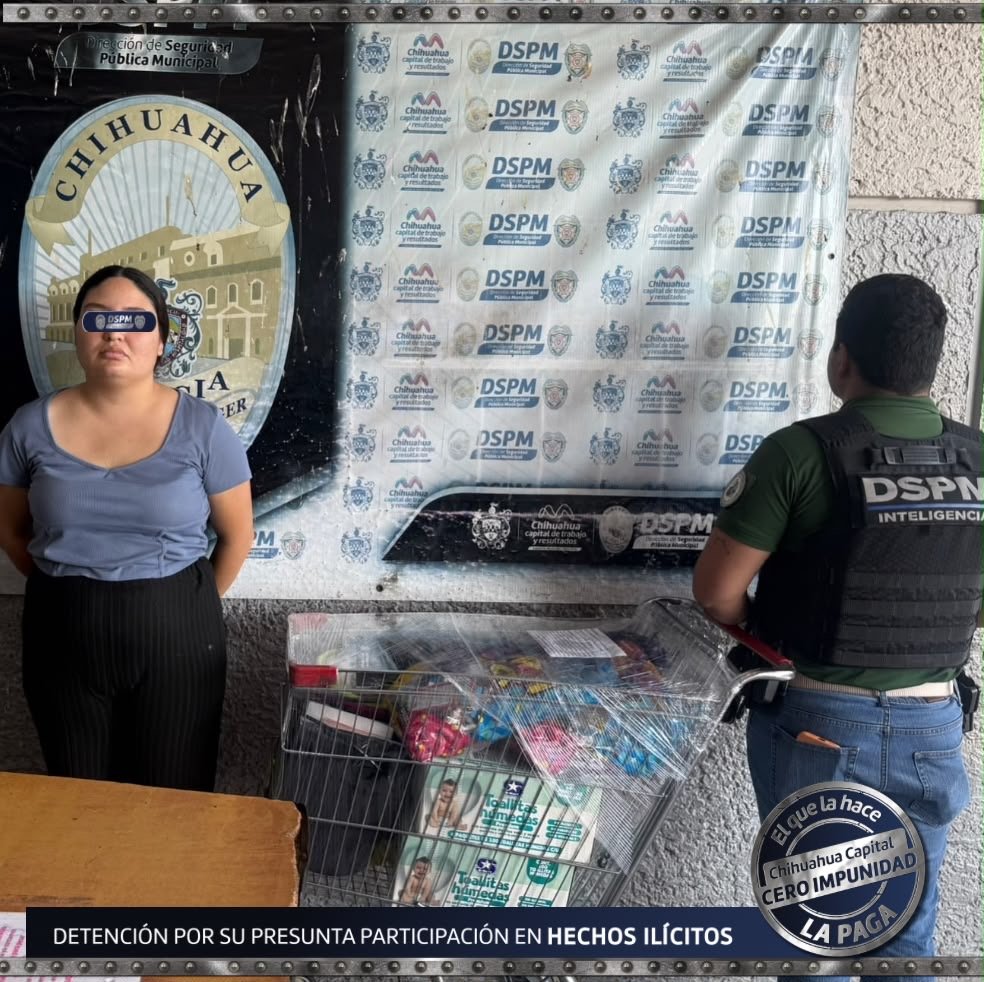 Detuvo Policía Municipal a mujer por presunto robo a supermercado