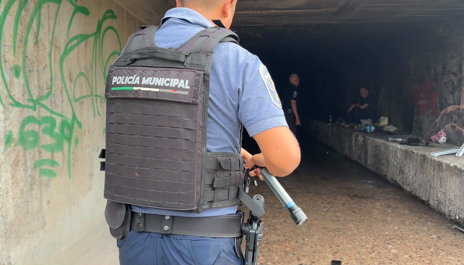 Refuerza Policía Municipal vigilancia preventiva en canal Chuvíscar