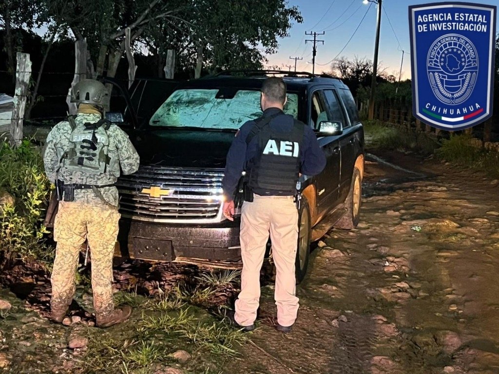 Aseguran armas y vehículos tras enfrentamiento armado en Balleza